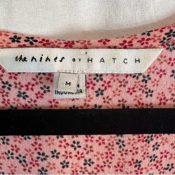 The Nines by HATCH™ Long Sleeve Maternity Dress in Clay Pink Floral Size M - Picture 7 of 15